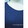 Top a diamante caldo a maglia da donna